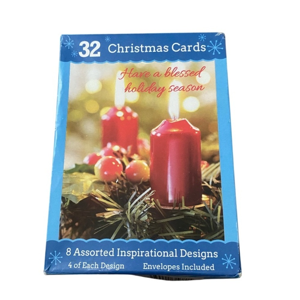 32 Christmas Cards & Envelopes